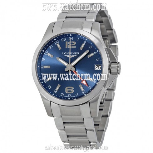 Longines Conquest GMT Automatic Blue Dial Men's Watch L3.687.4.99.6