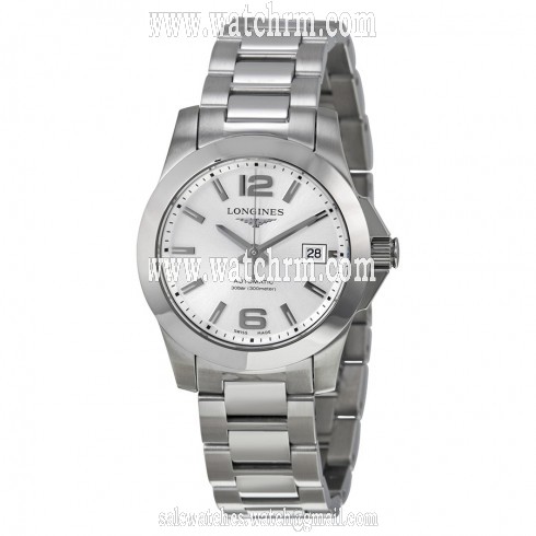 Longines Conquest Silver Dial Automatic Ladies Watch L3.276.4.76.6