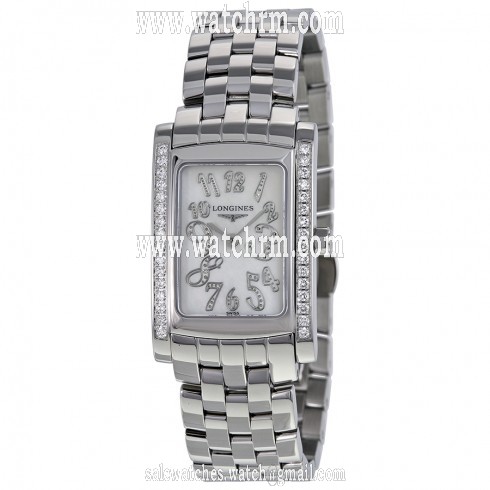 Longines Dolce Vita Mother of Pearl Diamond Dial Stainless Steel Ladies Watch L5.502.0.97.6