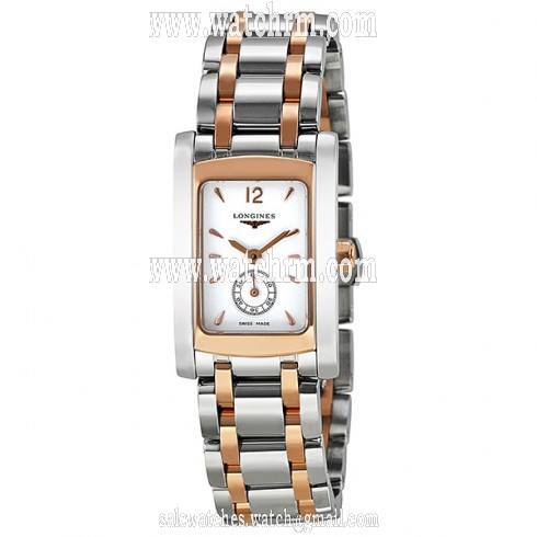 Longines Dolce Vita White Dial Steel and Pink Gold Ladies Watch L51555187