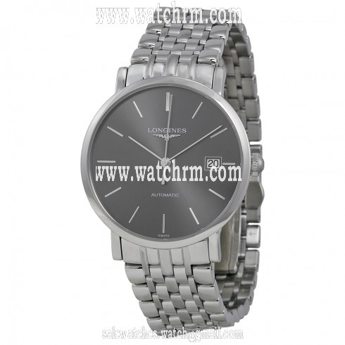 Longines Elegance Automatic Grey Dial Stainless Steel Watch L48104726