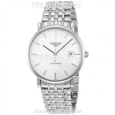 Longines Elegant Automatic White Dial Stainless Steel Men's Watch L49104126