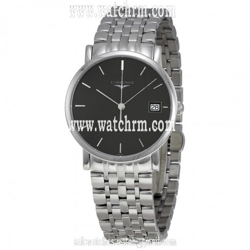 Longines Elegant Collection Auto Sunray Gray Dial Stainless Steel Ladies Watch L4.809.4.72.6