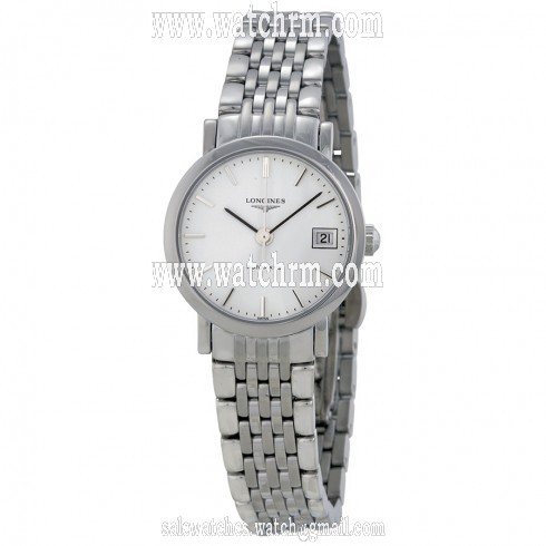 Longines Elegant White Dial Stainless Steel Ladies Watch L43094126