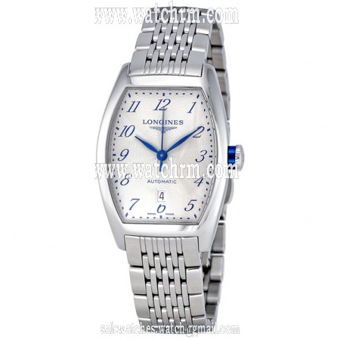 Longines Evidenza Automatic Silver Dial Stainless Steel Ladies Watch L2.142.4.73.6