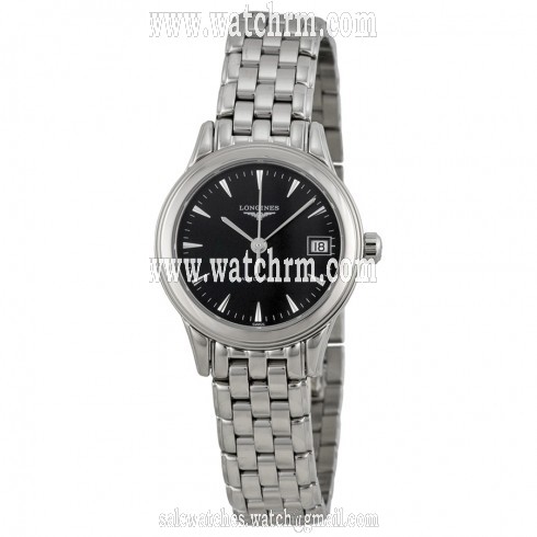 Longines Flagship Automatic Black Dial Stainless Steel Ladies Watch L42744526