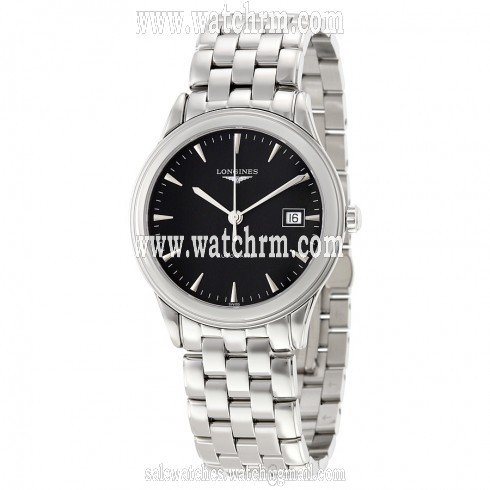 Longines Flagship Automatic Black Dial Stainless Steel Watch L48744526