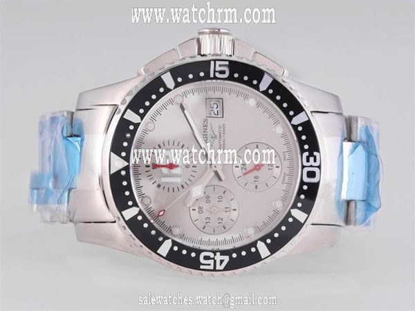Longines Grande Vitesse L3.637.4.50.0 Grey Dial White Stainless Steel Strap Round Watch