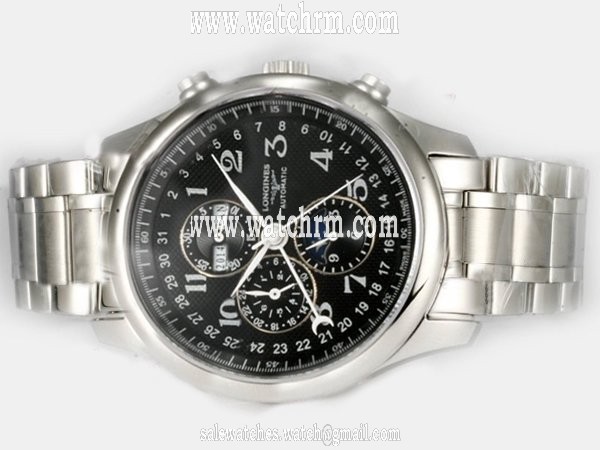 Longines Grande Vitesse L3.637.4.60.0 White Stainless Steel Strap Stainless Steel Bezel Watch