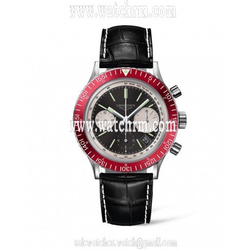 Longines Heritage Diver Black Dial Automatic Men's Chronograph Watch L2.808.4.52.0