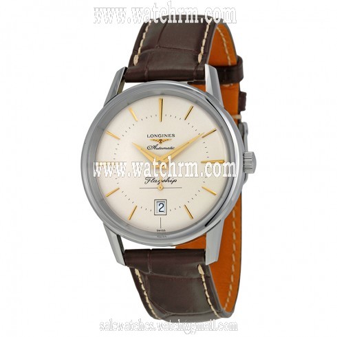 Longines Heritage Flagship Automatic Silver Dial Brown Leather Men's Watch L47954782