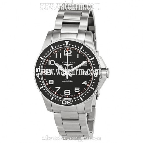 Longines Hydro Conquest Black Dial Stainless Steel Men's Watch L36944536