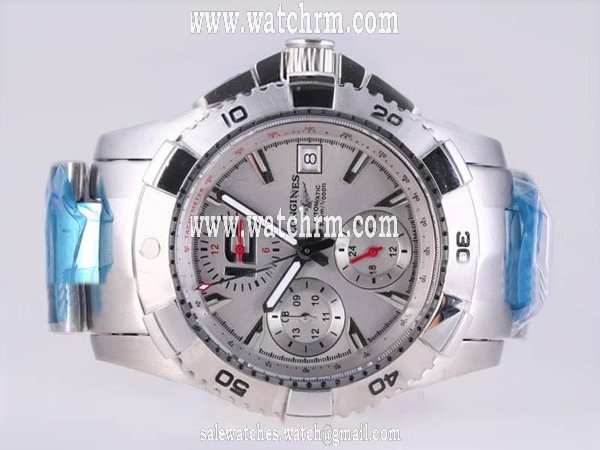 Longines Hydro-Conquest L3.644.4.56.6 Automatic Stainless Steel Bezel Watch