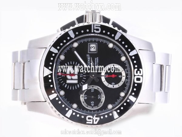 Longines Hydro-Conquest L3.644.4.56.6 Stainless Steel Case Round Mens Watch