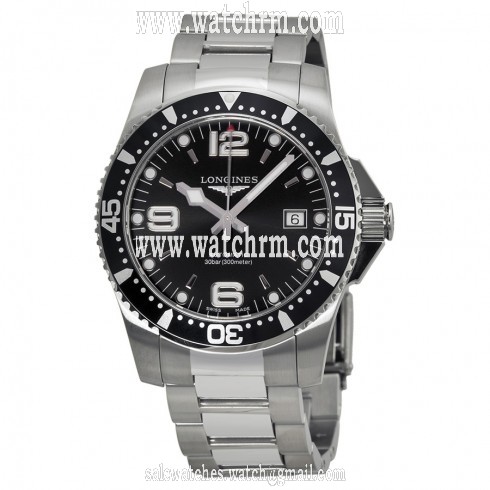 Longines Hydroconquest Automatic Black Dial Stainless Steel Men's Watch L36424566