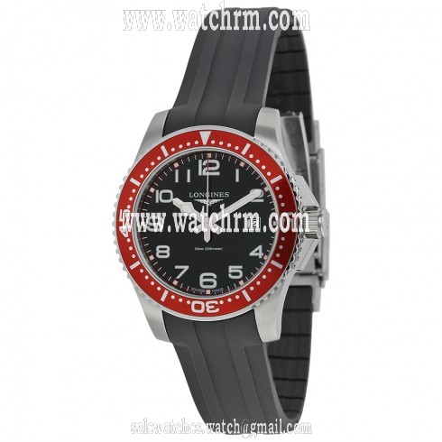 Longines Hydroconquest Black Dial Rubber Strap Men's Watch L36884592