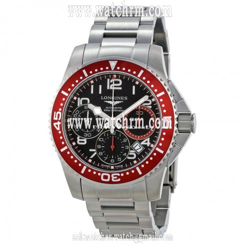 Longines HydroConquest Chronograph Black Dial Stainless Steel Men's Watch L36964596