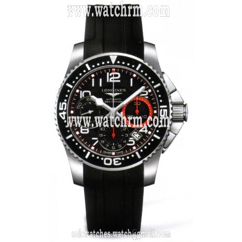 Longines HydroConquest Chronograph Black Dial Steel Men's Watch L3.696.4.53.2