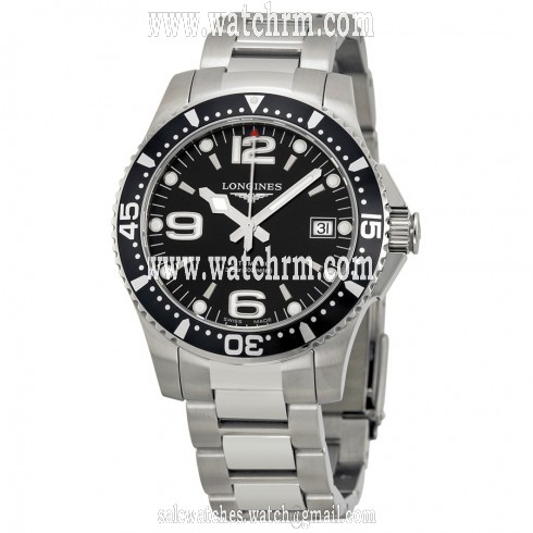 Longines Hydroconquest Sport Black Dial Stainless Steel Men's Watch L3.641.4.56.6