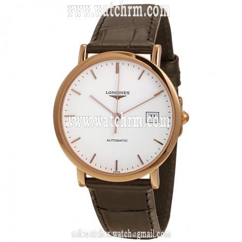 Longines La Grande Classique Automatic White Dial Black Leather  Men's Watch L47878120