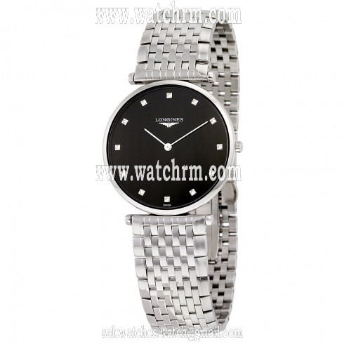 Longines La Grande Classique Black Dial Stainless Steel Men's Watch L47554586