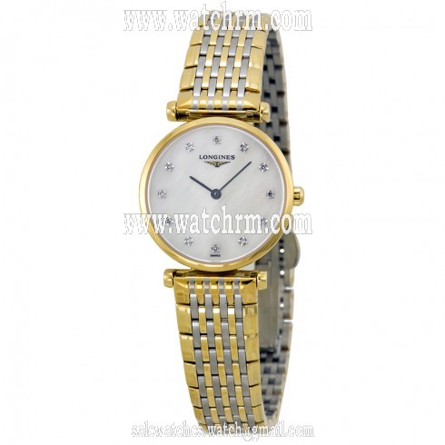 Longines La Grande Classique Diamond Mother of Pearl Two-Tone Steel Ladies Watch L42092877