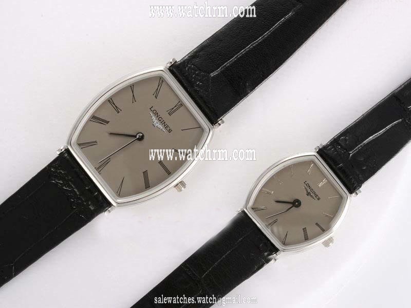Longines La Grande Classique L4.205.4.11.6 Midsize Black Cow Leather Strap 42mm Watch