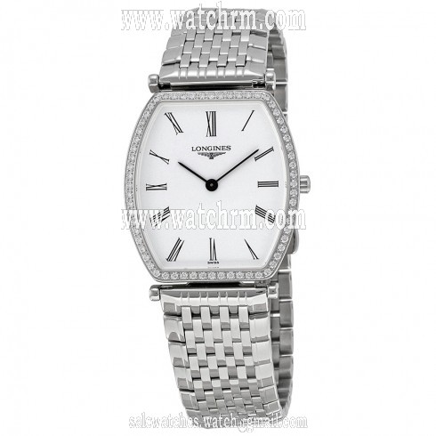Longines La Grande Classique Tonneau White Dial Steel Ladies Watch L4.788.0.11.6