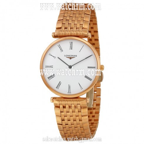 Longines La Grande Classique White Dial 18kt Rose Gold-plated Ladies Watch L47091918