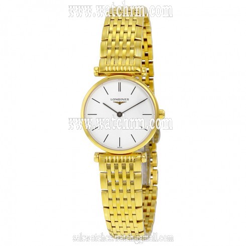 Longines La Grande Classique White Dial Gold-tone  Ladies Watch L4.209.2.12.8