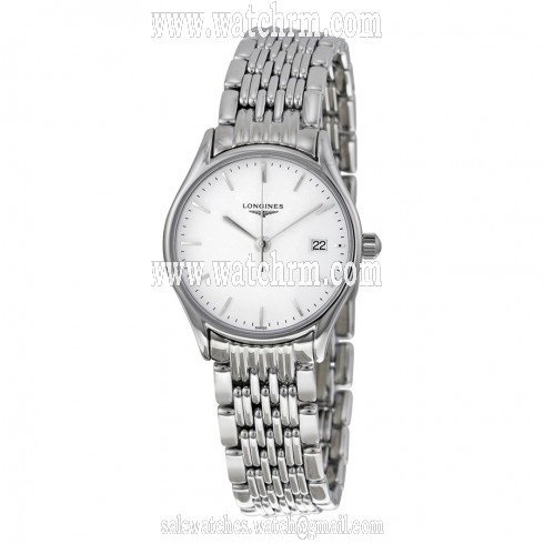Longines La Grande Classique White Dial Ladies Stainless Steel Watch L42594126