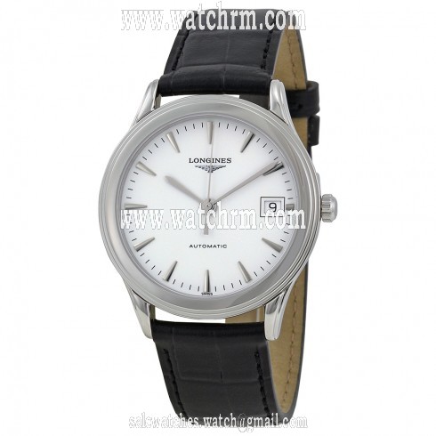 Longines Les Grandes Classiques Flagship White Dial Black Leather Watch L47744122