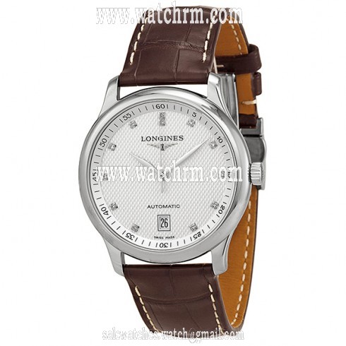 Longines Master Automatic Silver Dial Brown Laether Men's Watch L26284773