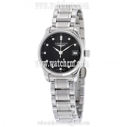 Longines Master Collection Black Dial Stainless Steel Automatic Ladies Watch L2.128.4.57.6
