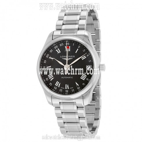 Longines Master Collection GMT Automatic Black Dial Stainless Steel Men's Watch L2.718.4.50.6