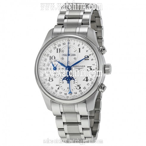 Longines Master Collection Silver Chronograph Dial Stainless Steel Men's Watch L27734786