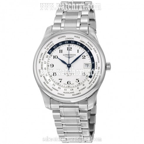 Longines Master Collection White Dial Automatic Men's GMT Watch L28024706