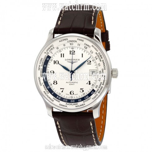 Longines Master Collection World Time Automatic GMT Steel Men's Watch L2.631.4.70.3