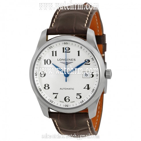 Longines Master Silver Dial Brown Leather Watch