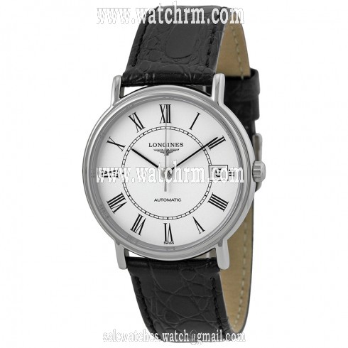 Longines Presence White Dial Automatic Leather Ladies Watch L4.821.4.11.2