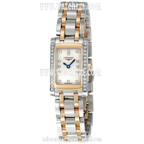 Longines Prima Luna Mother of Pearl Diamond Dial Two Tone Ladies Watch 51585897
