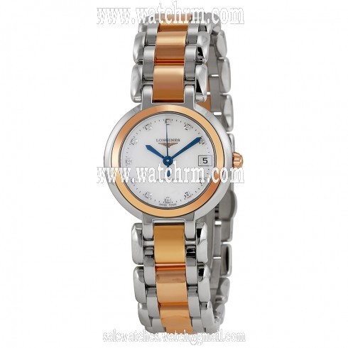 Longines PrimaLuna Automatic Diamond Mother of Pearl Dial Two-tone Ladies Watch L81115876