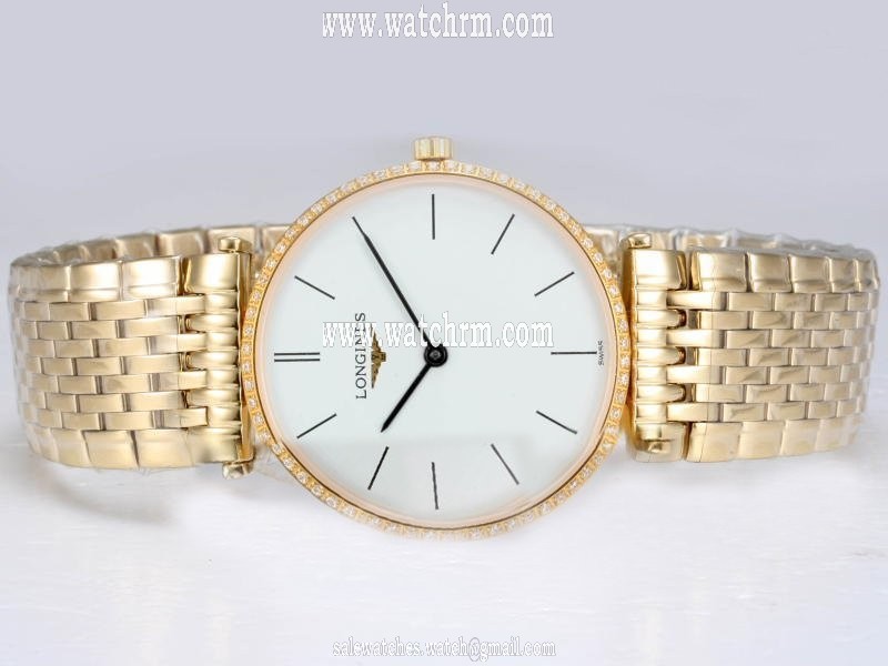 Longines PrimaLuna L8.113.0.16.6 Stainless Steel with Rose Gold Bezel White Dial Watch