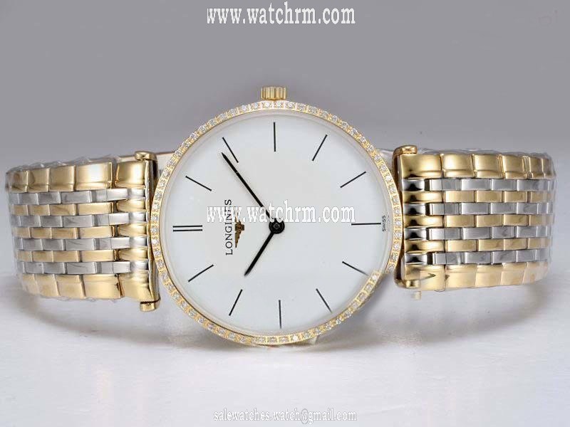Longines PrimaLuna L8.113.0.16.6 White Dial Round Stainless Steel Case Watch