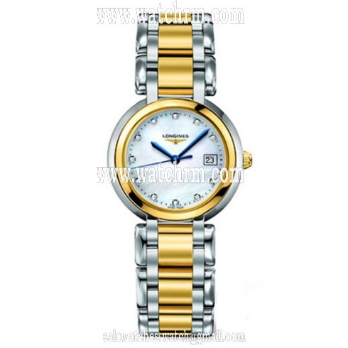 Longines PrimaLuna Mother of Pearl Dial 18K Gold Ladies Watch L8.112.5.93.6