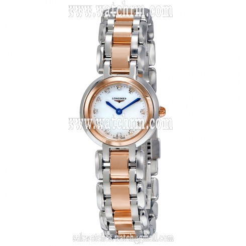 Longines Primaluna Mother Of Pearl Dial Two-tone Stainless Steel Ladies Watch L8.109.5.87.6