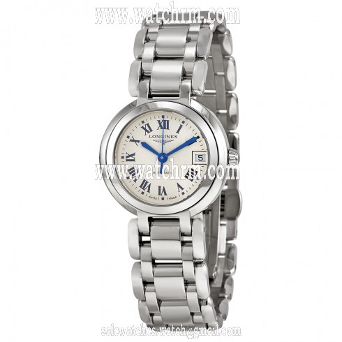 Longines PrimaLuna Silver Dial Stainless Steel Ladies Watch L81114716