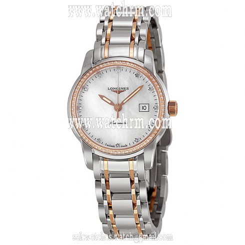 Longines Saint Imier Automatic Diamond Rose Gold and Steel Ladies Watch L25635877