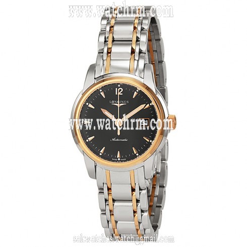 Longines Saint Imier Black Dial Two-tone Ladies Watch L25635527