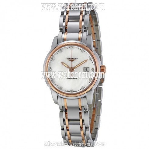 Longines Saint Imier Mother of Pearl Dial Gold and Steel Ladies Watch L25635887